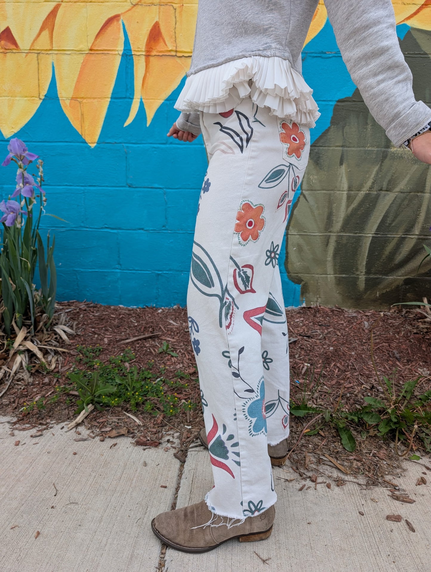 Wildflower Parade Wide-Leg Pants