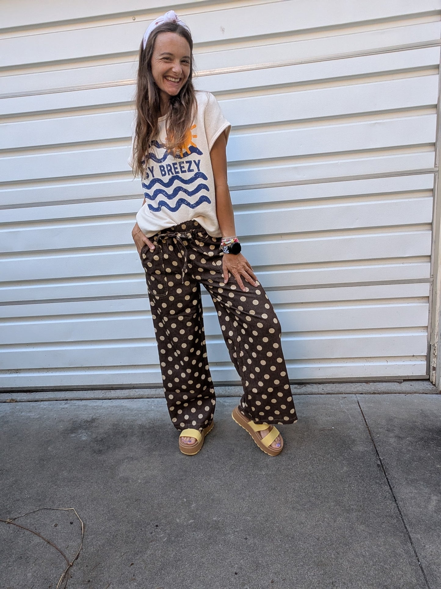 Dotty About You Wide-Leg Trousers