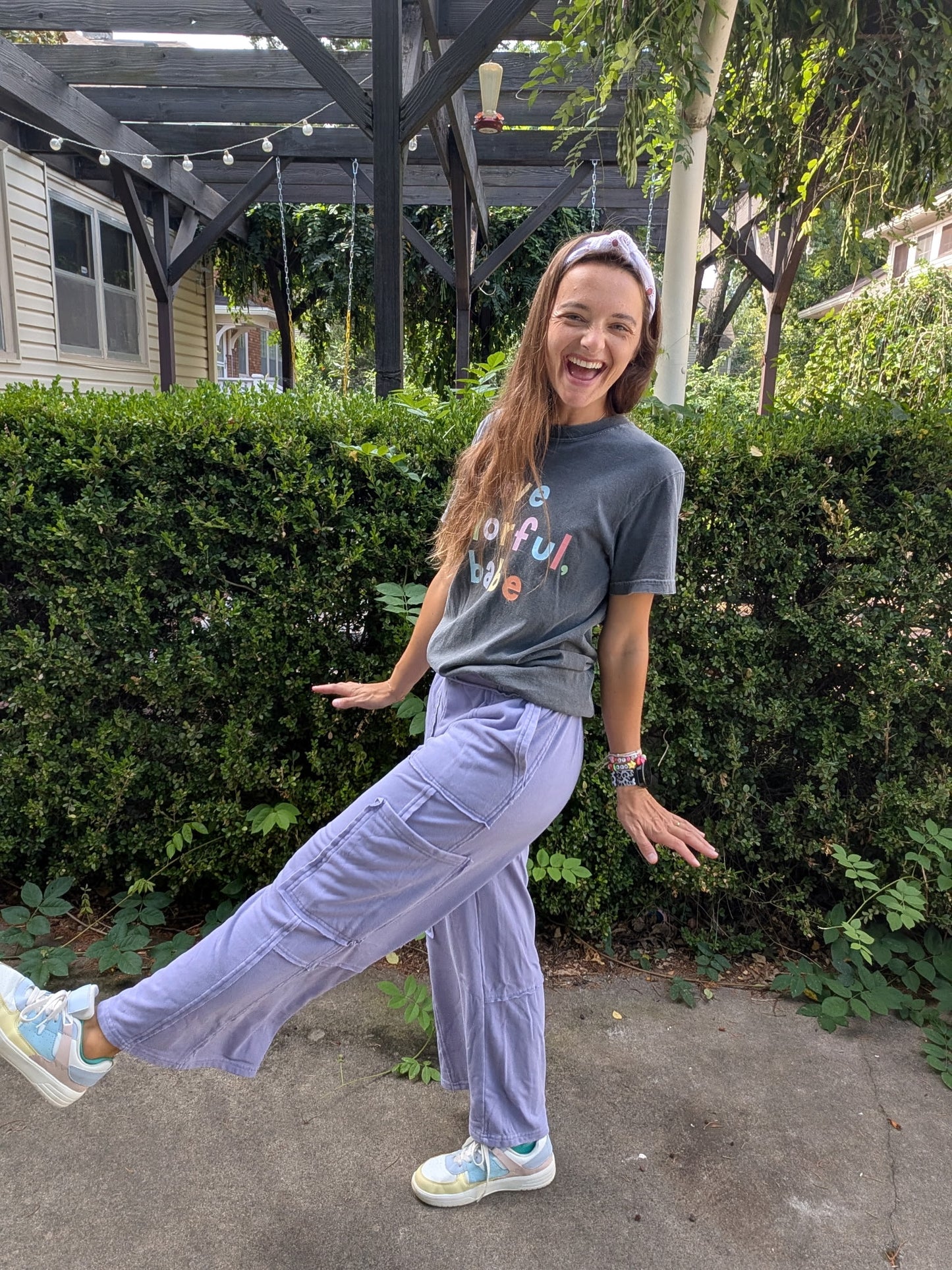 Dusty Purple Live-In Cargo Pants