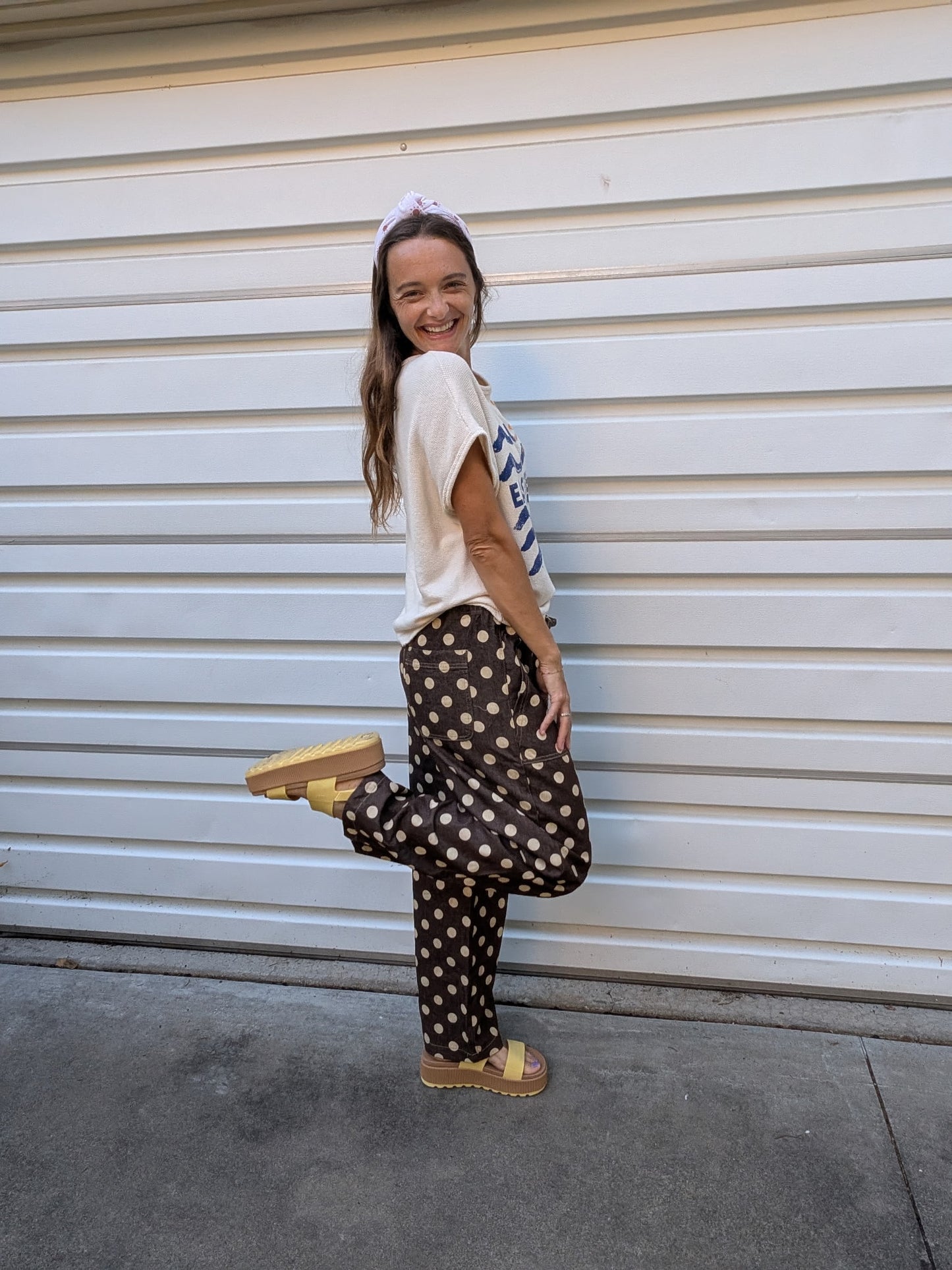 Dotty About You Wide-Leg Trousers