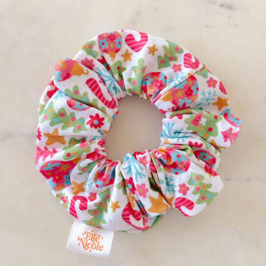 Pastel Christmas Magic Scrunchie