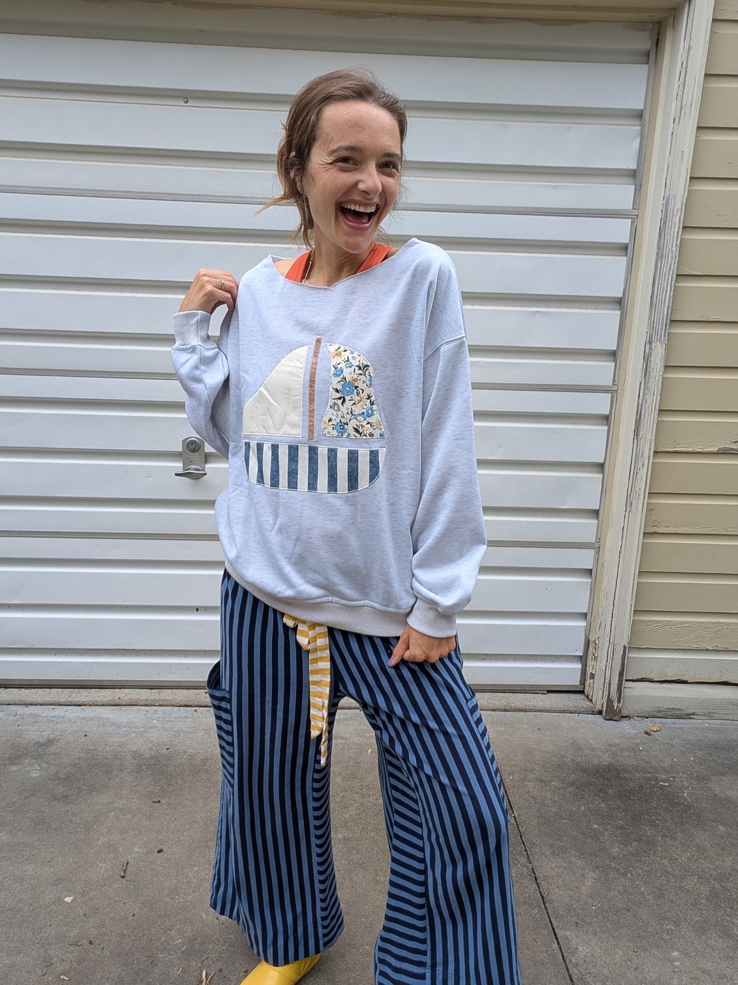 Coastal Calm Sailboat Sweatshirt