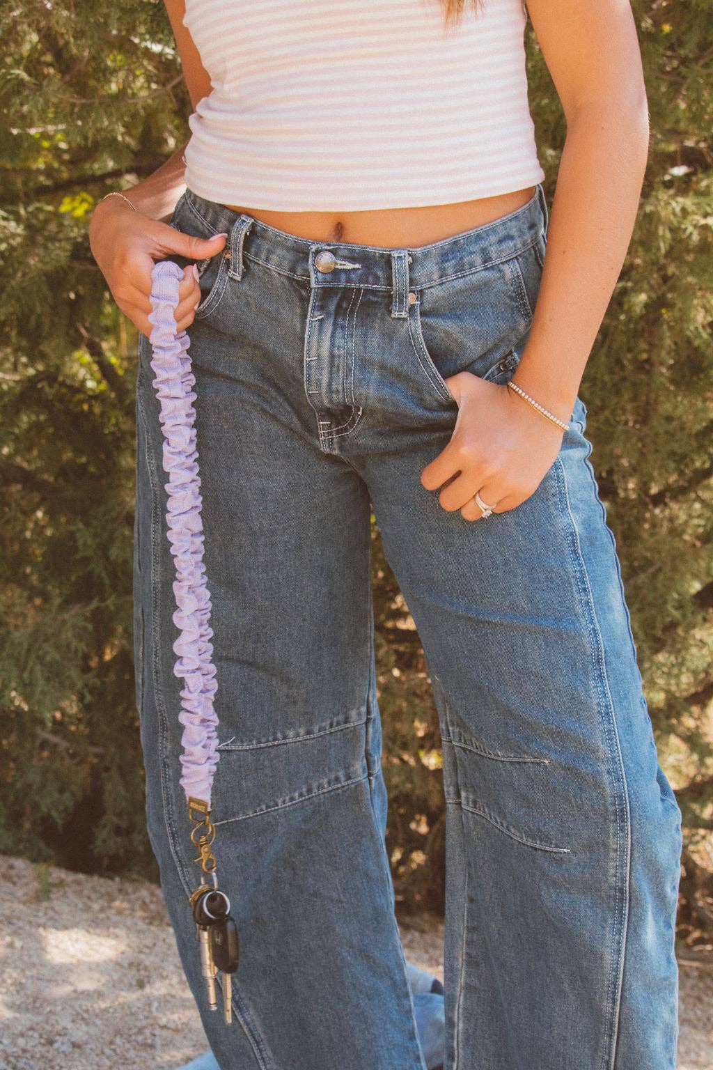 Solid Lavender Lanyard