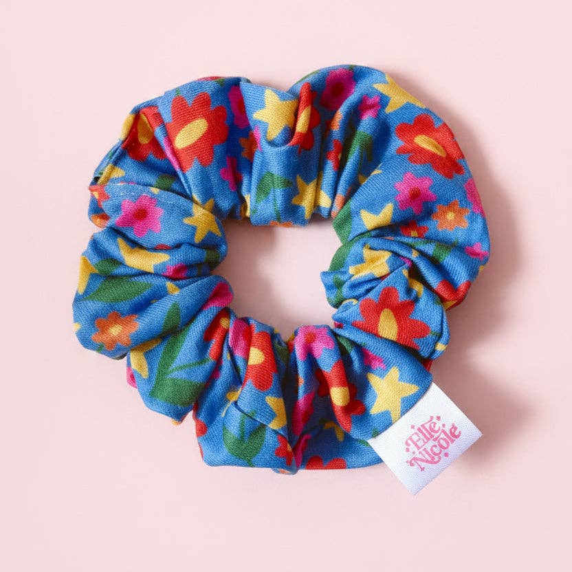 Poppies & Stars Scrunchie