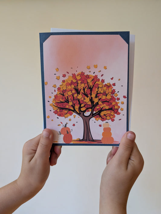 Autumn Fall Tree Greeting Card - EJU