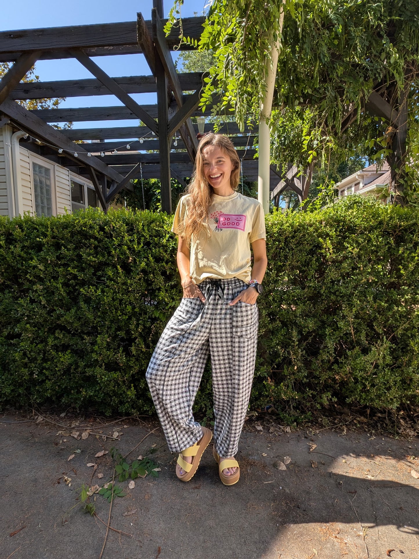 Gingham on the Go Pants