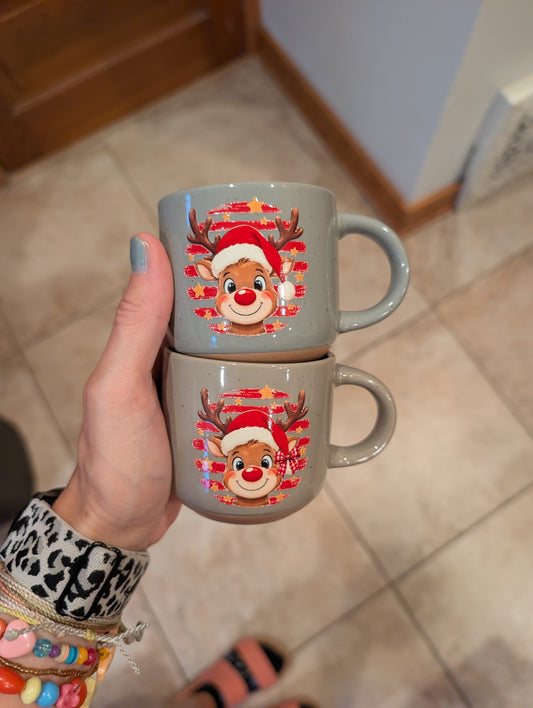 Personalized Little Reindeer Ceramic Hot Chocolate Mug