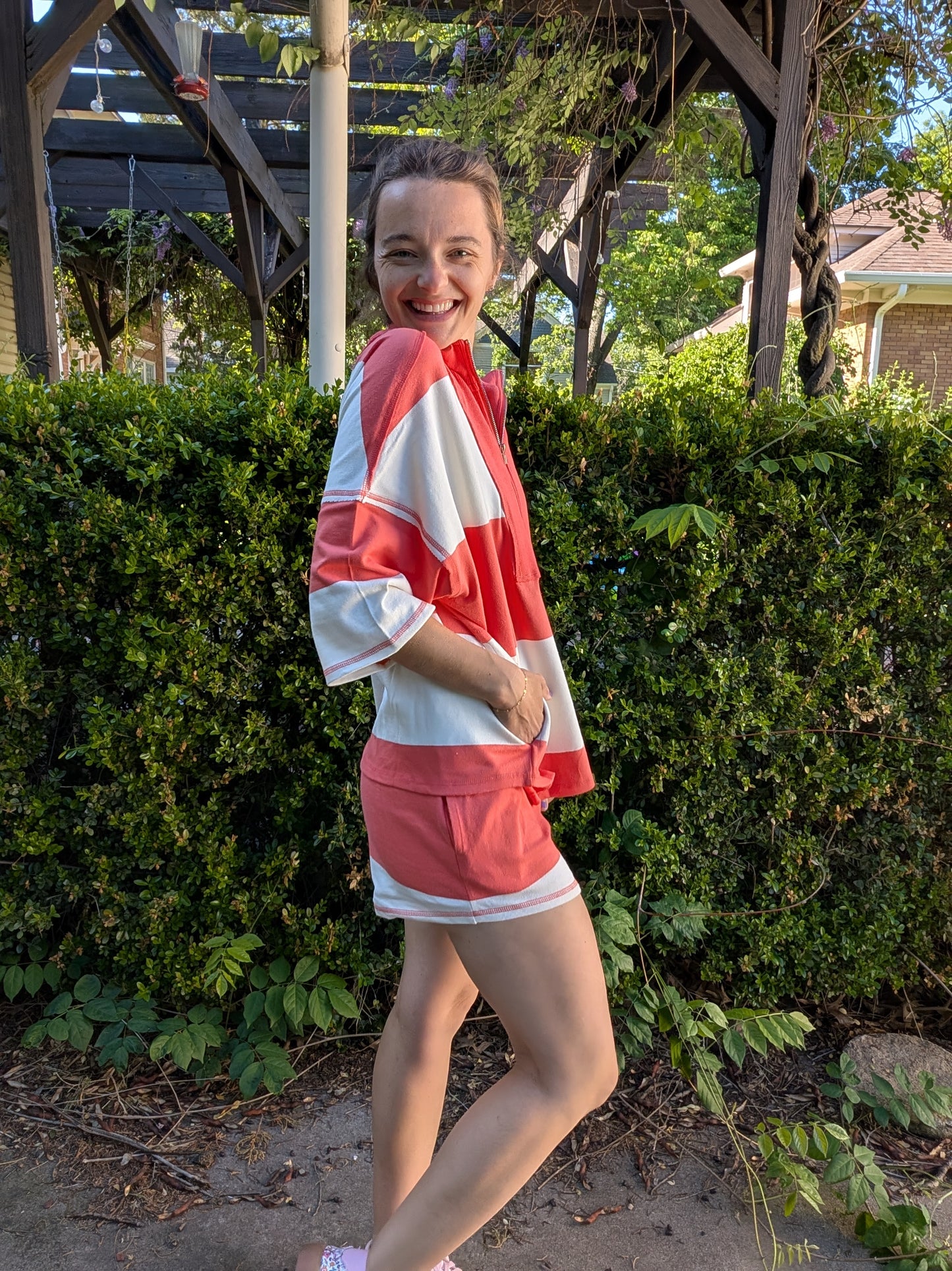 The Coral Coast Varsity Zip Set