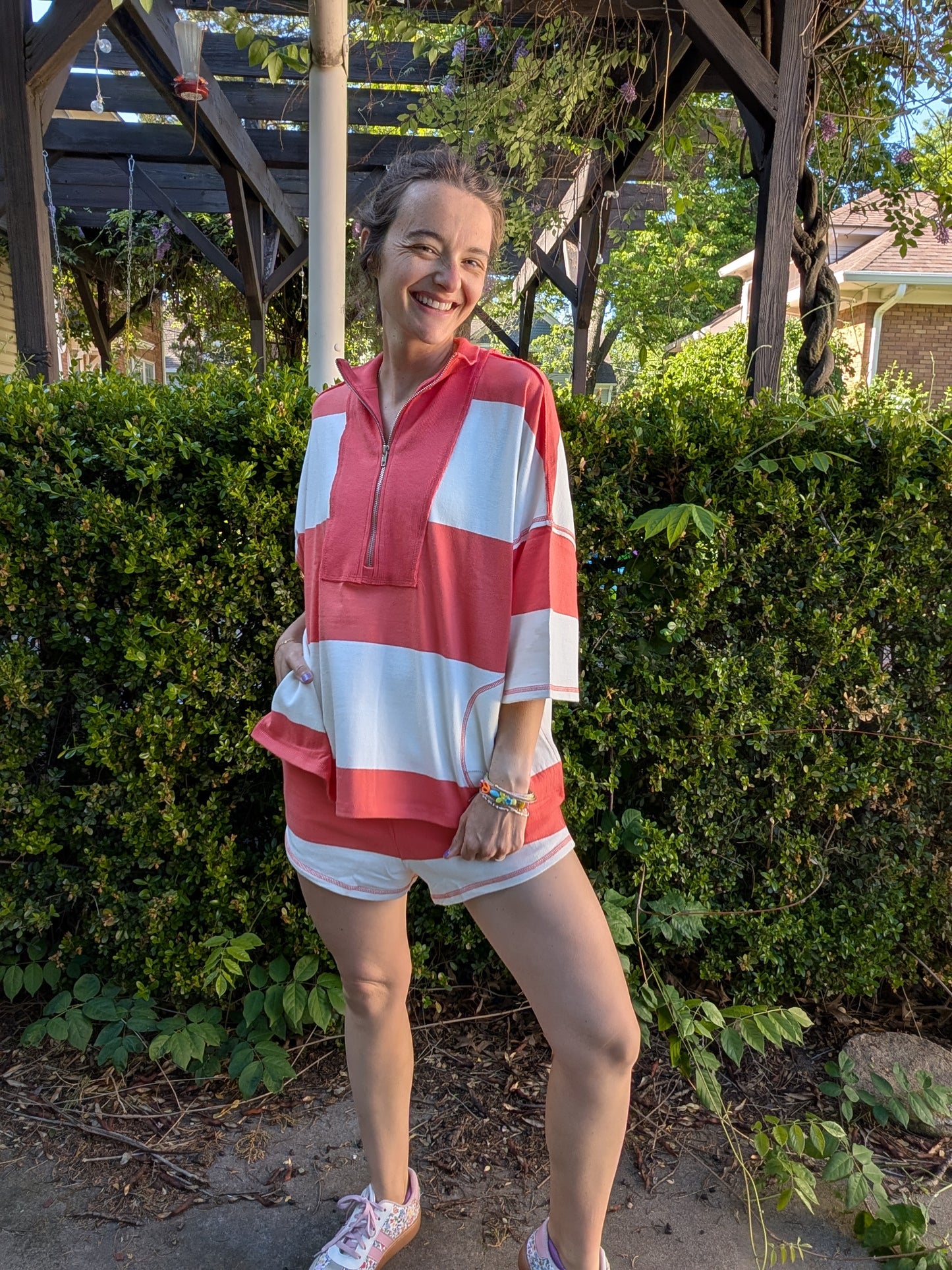 The Coral Coast Varsity Zip Set