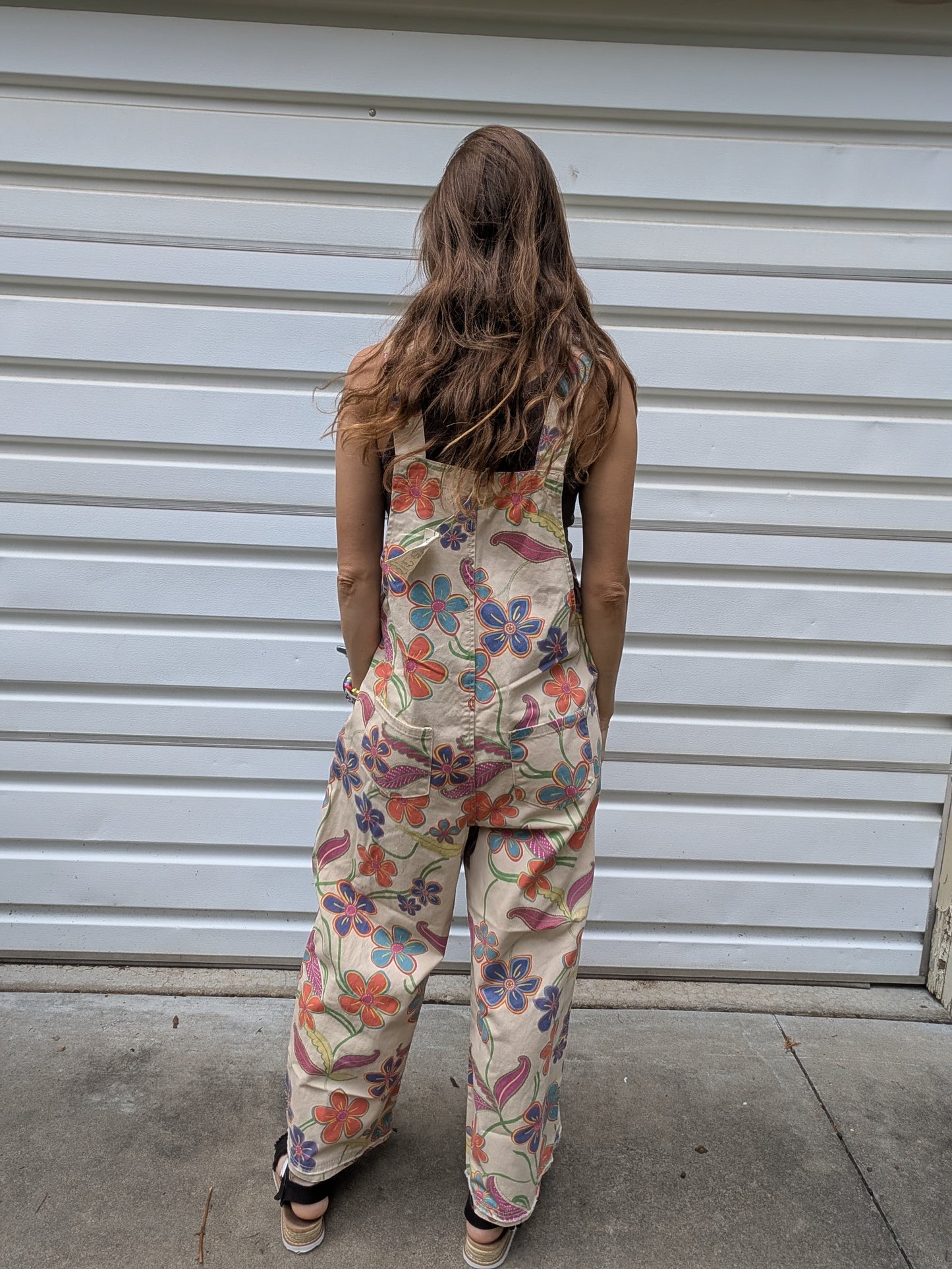Groovy Garden Wide Leg Overalls