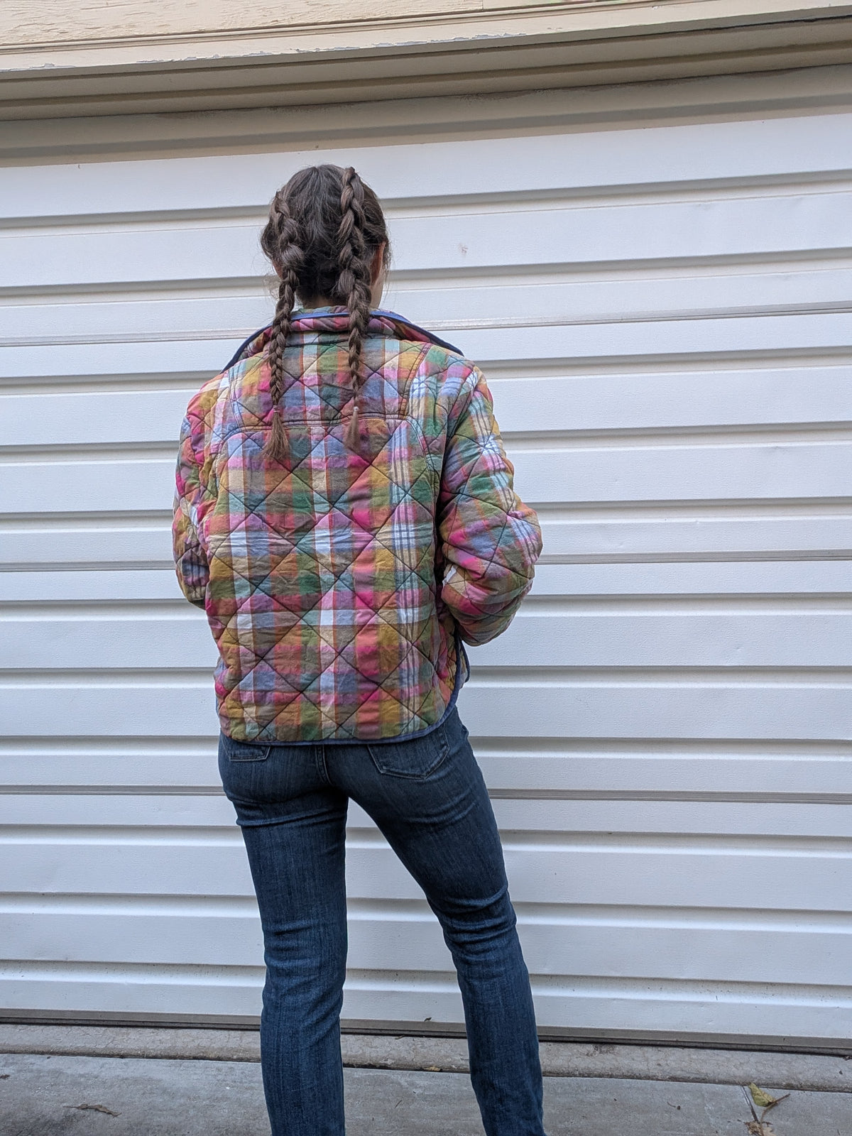 Katie's Confetti Plaid Quilted Jacket
