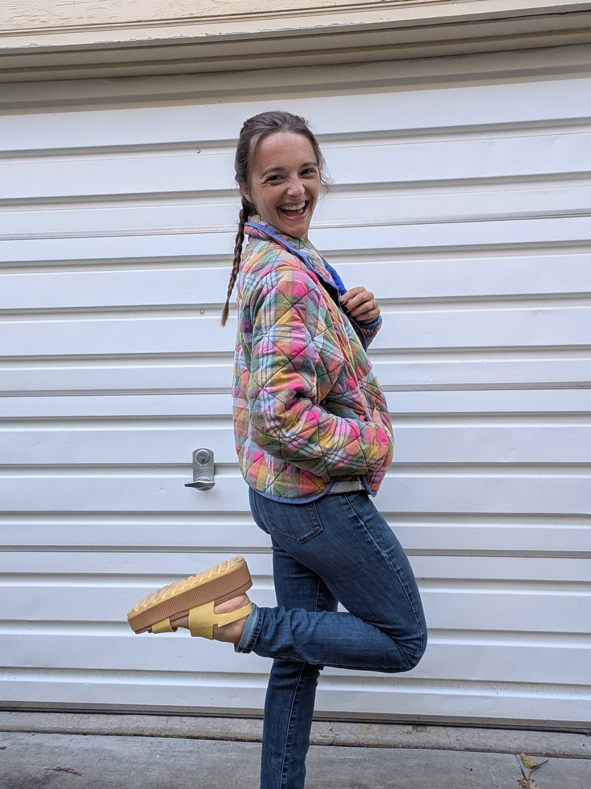Katie's Confetti Plaid Quilted Jacket