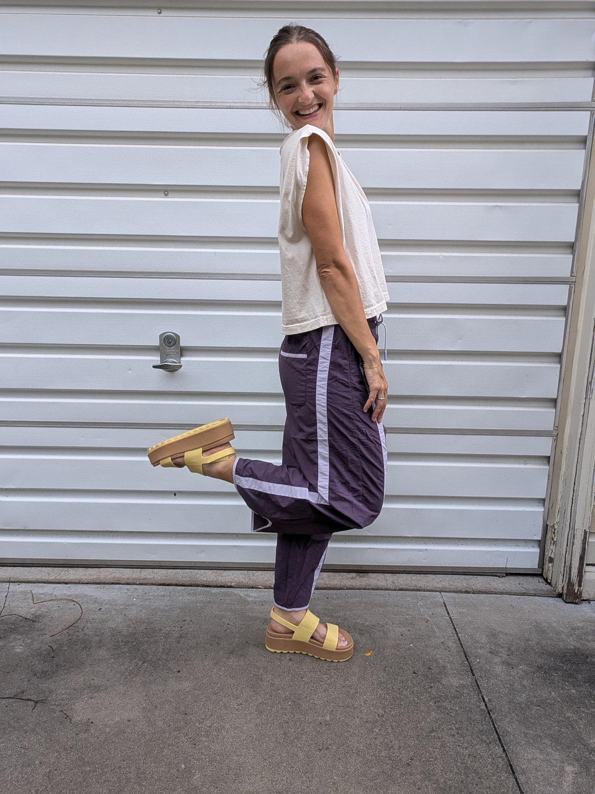 Plum Peak Track Pants