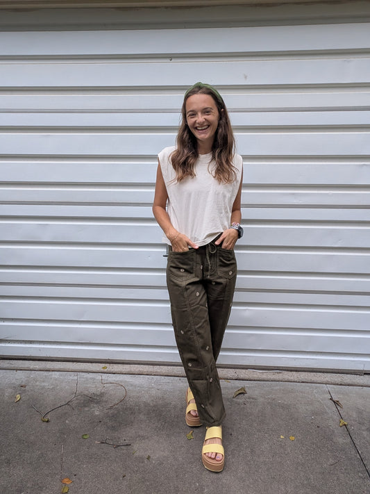 The Bloom Utility Barrel Pants