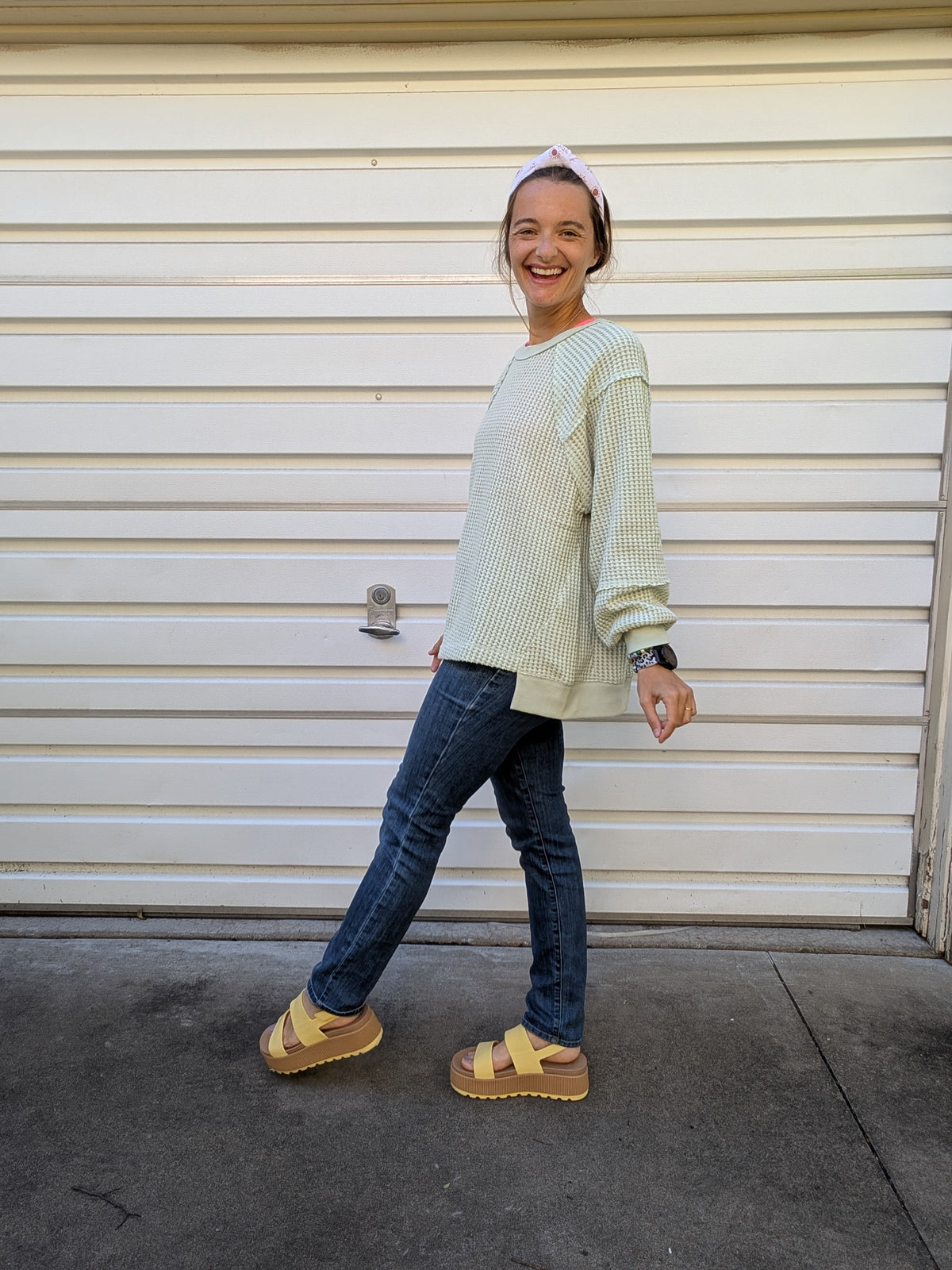 Sage & Sunday Waffle Knit Pullover