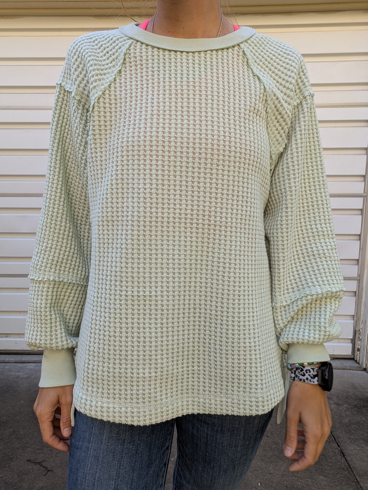 Sage & Sunday Waffle Knit Pullover