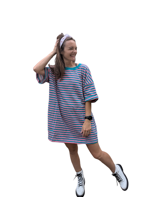 Tickled Pink T-shirt Dress