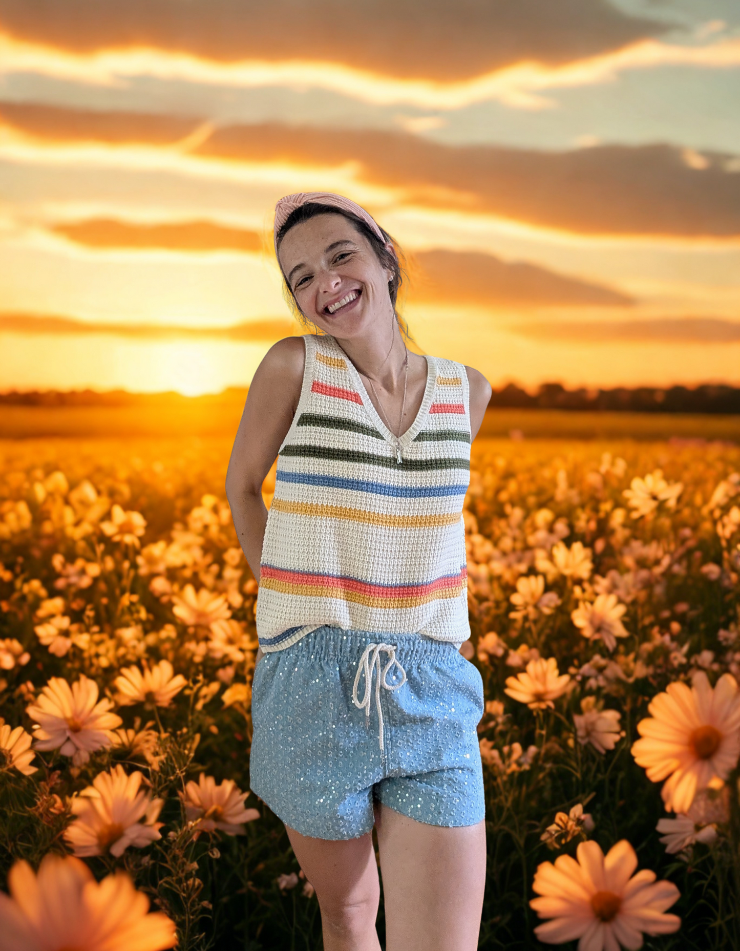 Sunstripe Sweater Vest