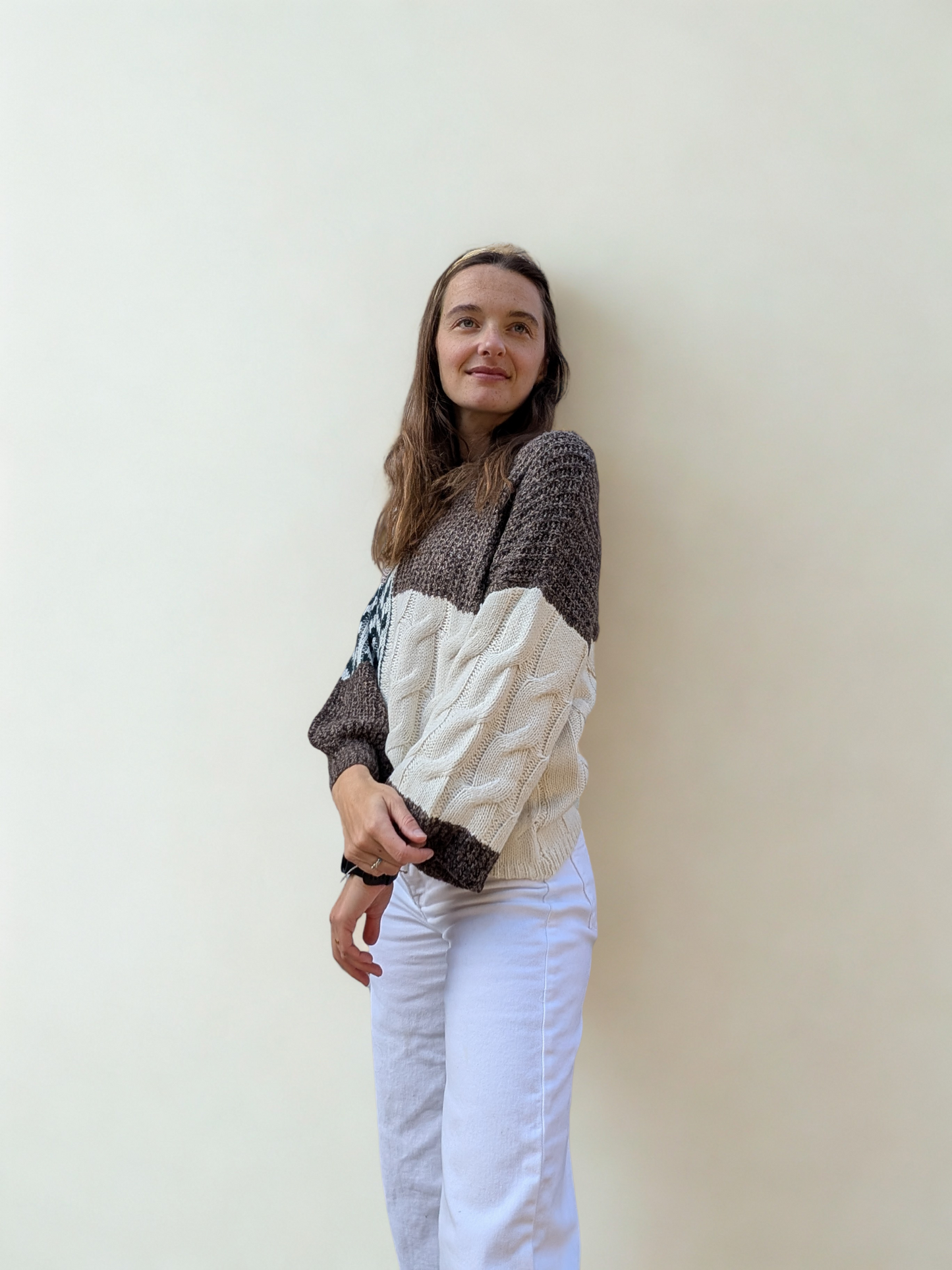 The Patchwork Geo-Knit Sweater