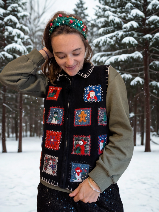 The Christmas Quilt Block Vest