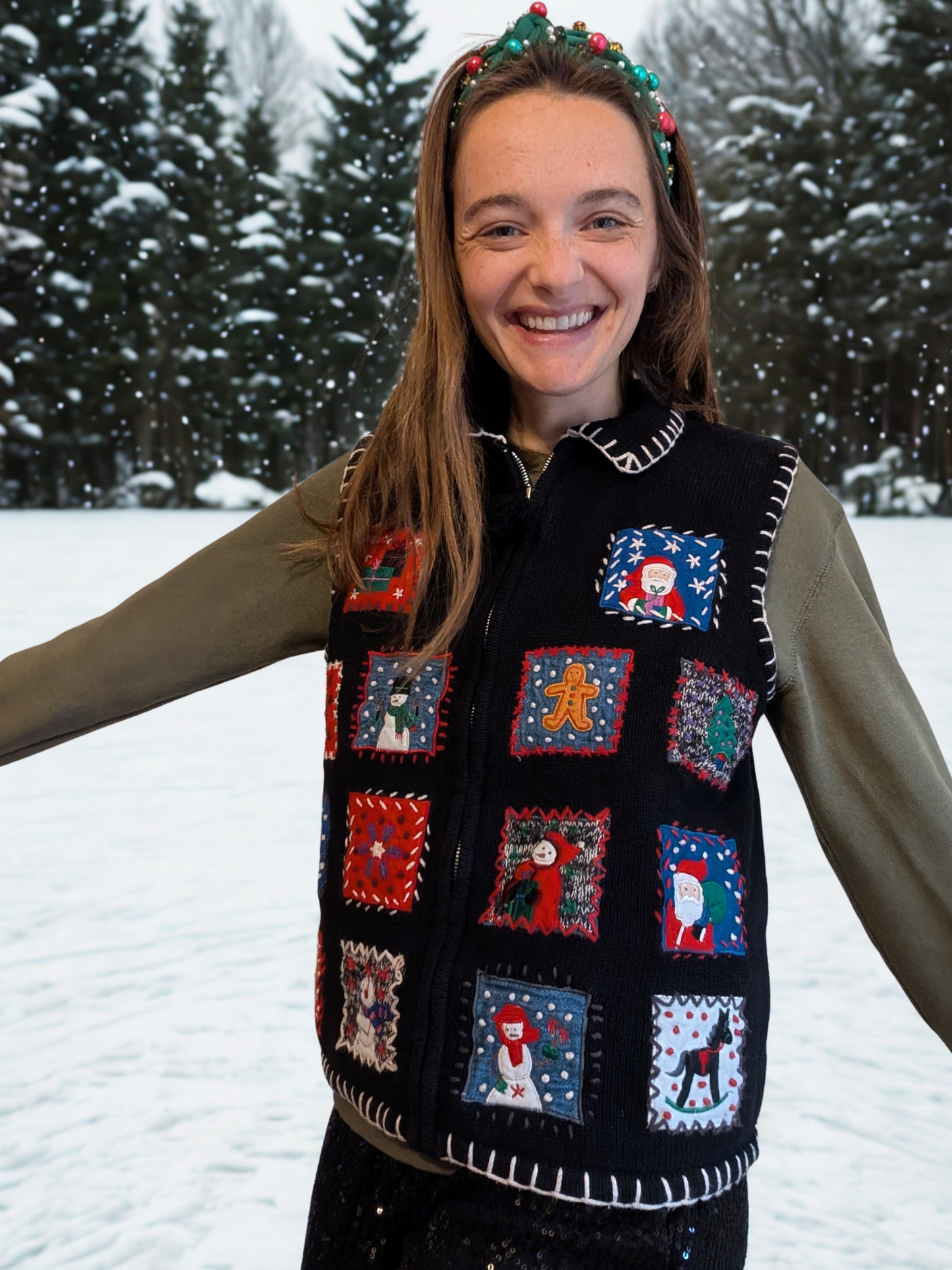 The Christmas Quilt Block Vest