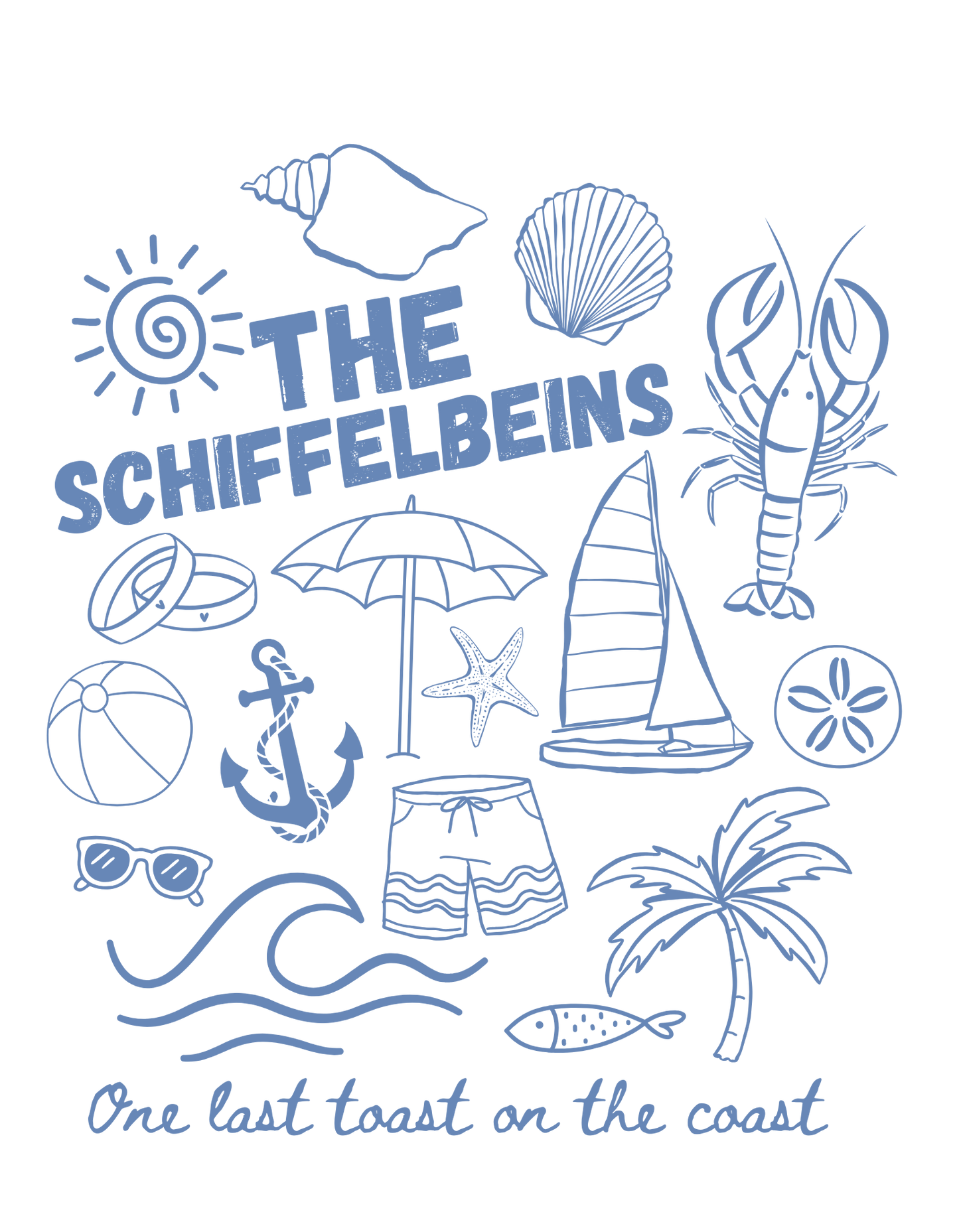 Last Toast on The Coast Bachelor Party Theme Shirt