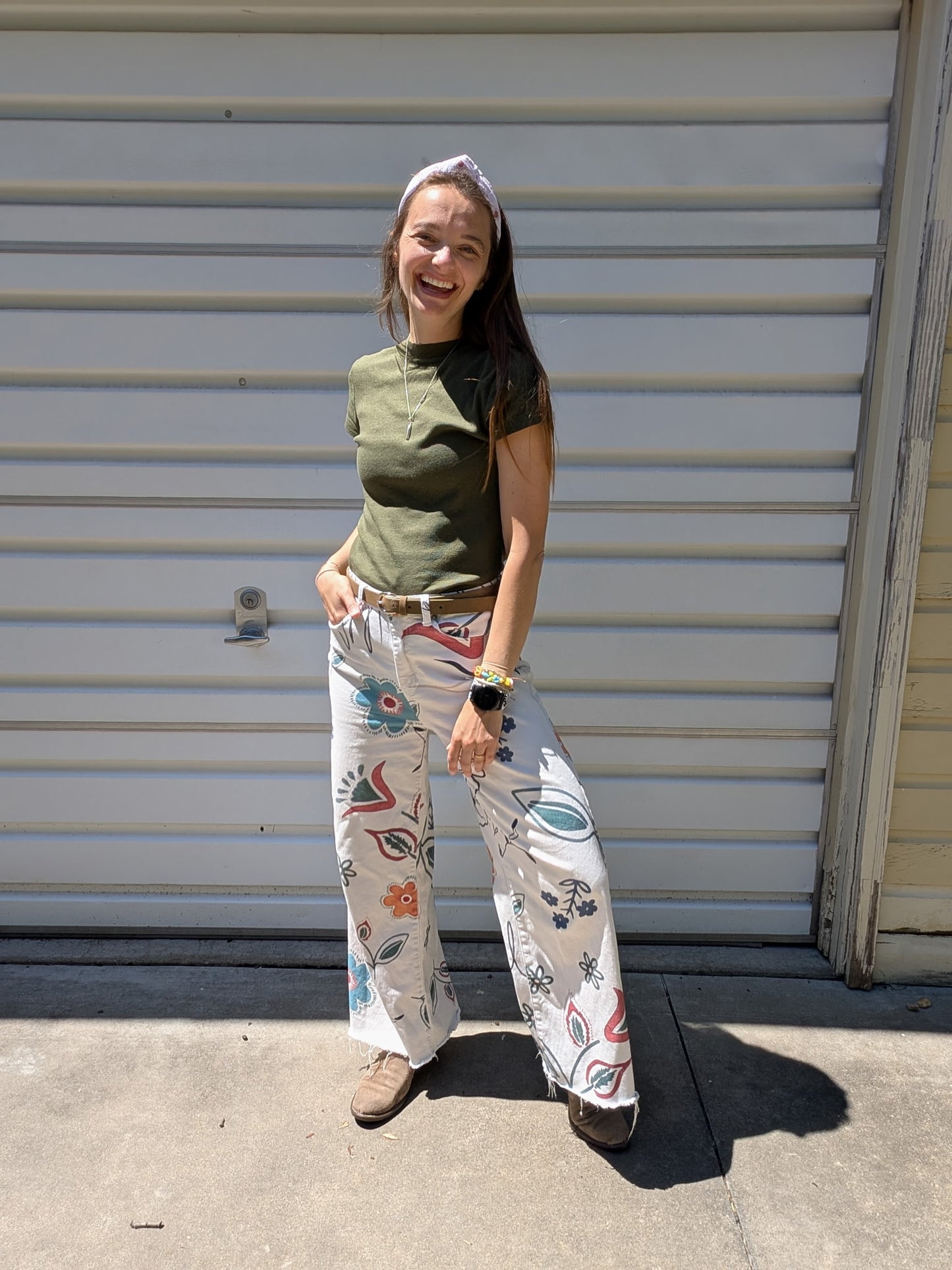 Mocha Meadows Wide-Leg Pants