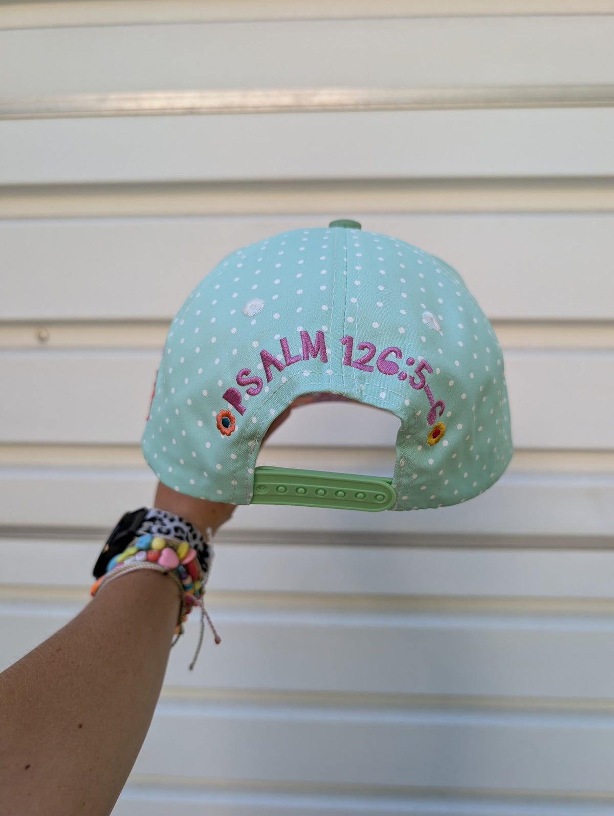 No Rain No Flowers Patchwork Trucker