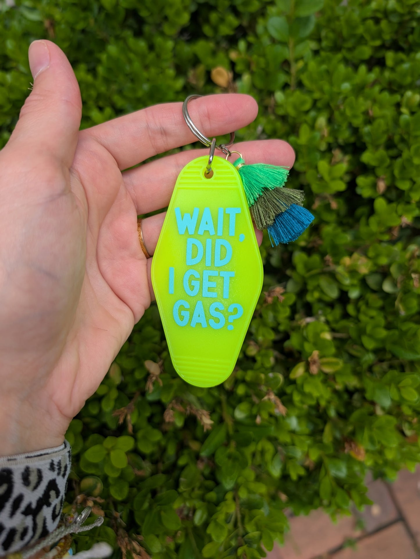 Wait, Did I Get Gas? Motel Keychain