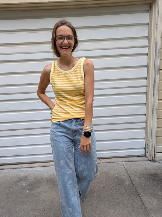 Yellow Stripe Tank