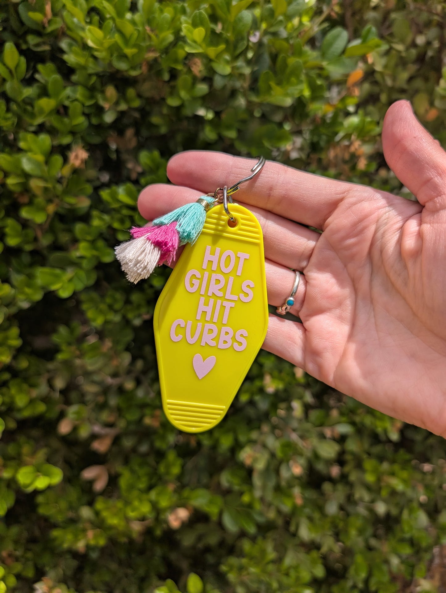 Hot Girls Hit Curbs - Keychain