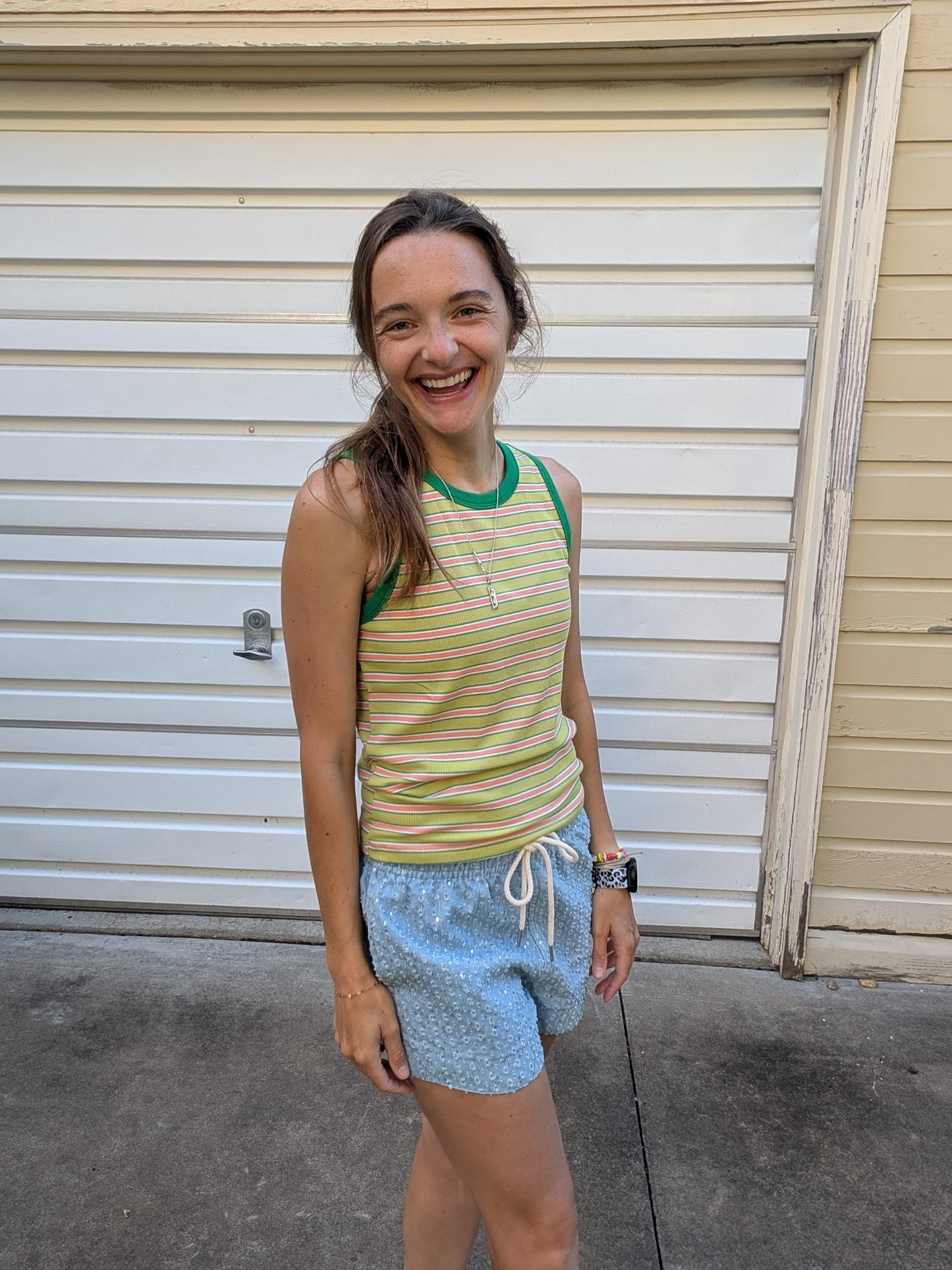 The Happy Hour Striped Tank