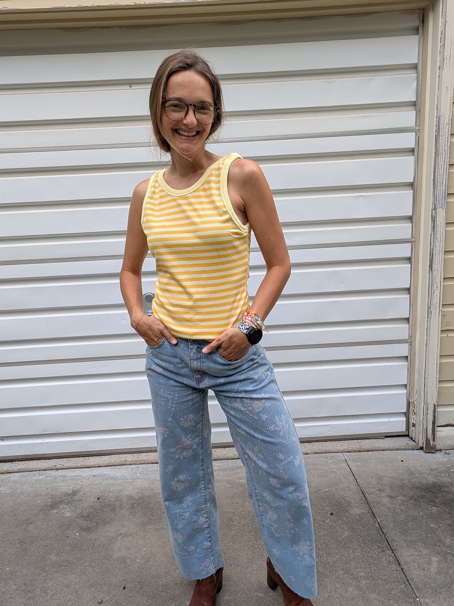 Yellow Stripe Tank