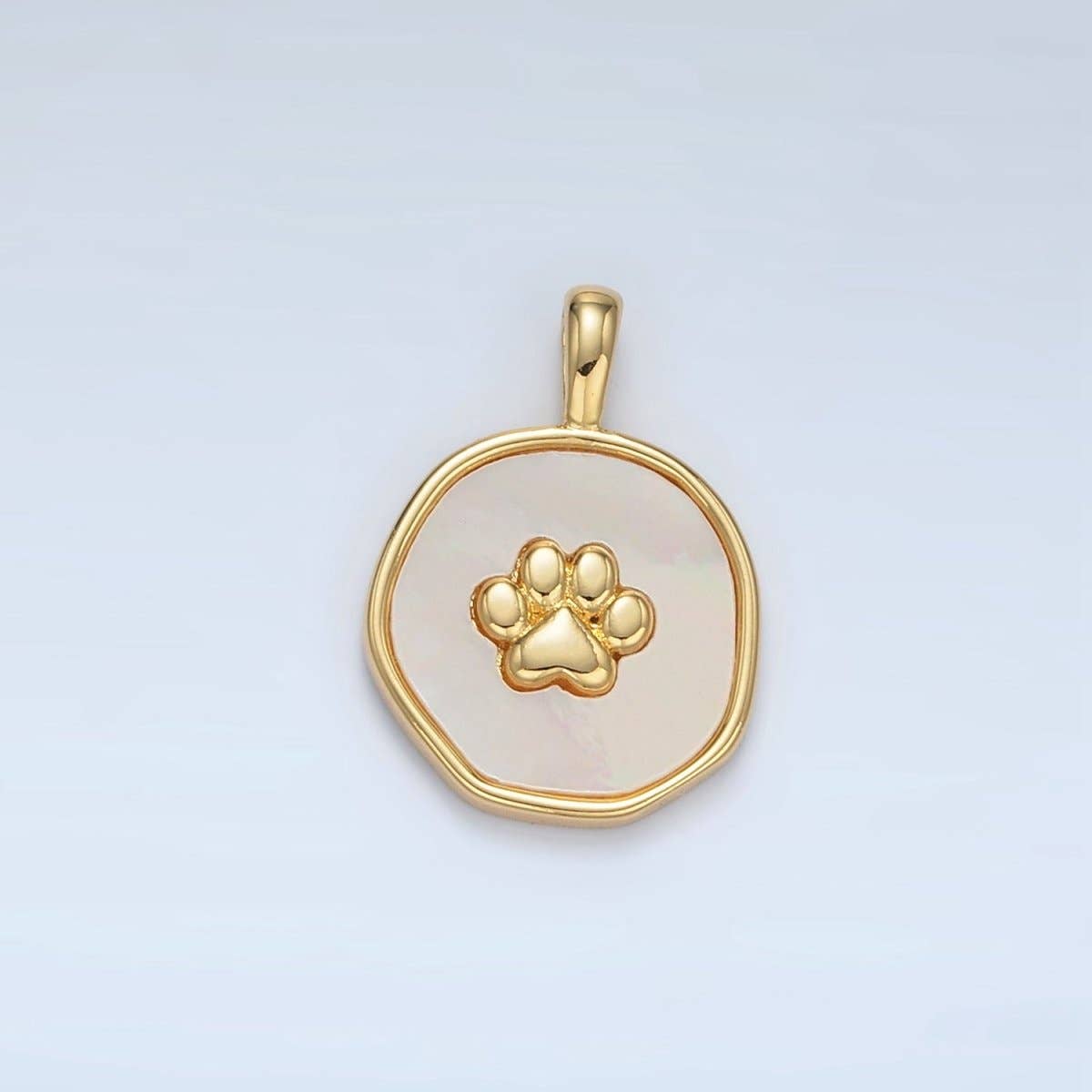 Paw Print Shell Charm