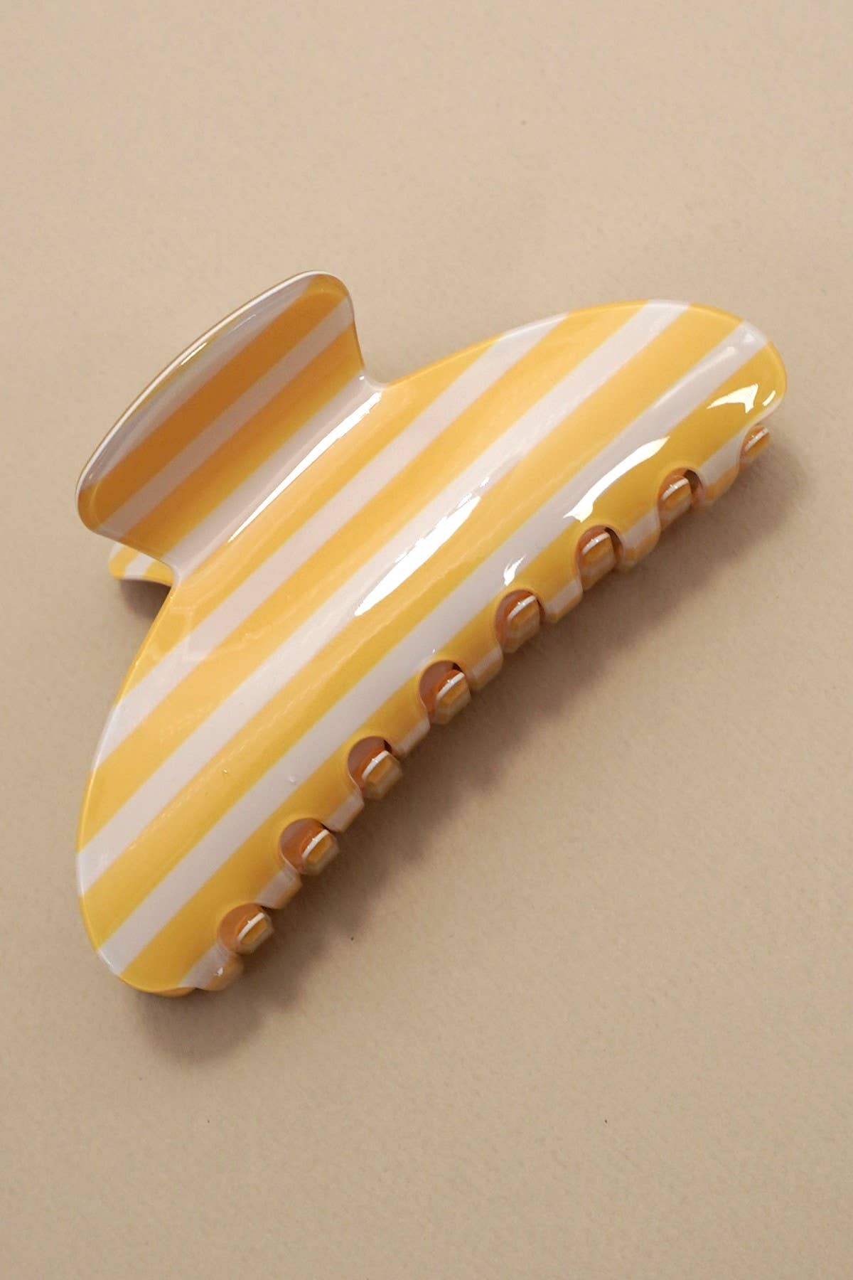 Striped Oval Claw Clips