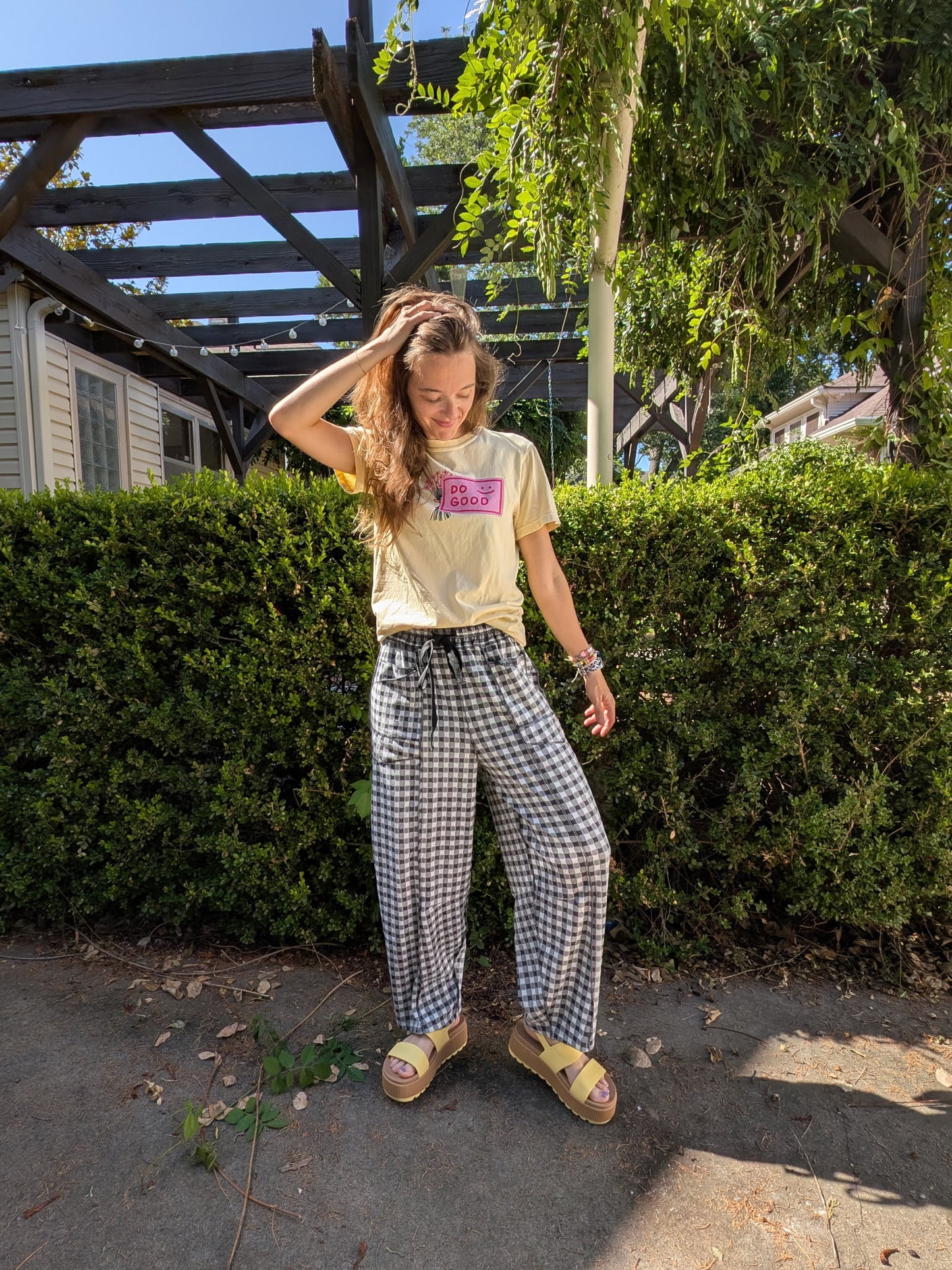Gingham on the Go Pants