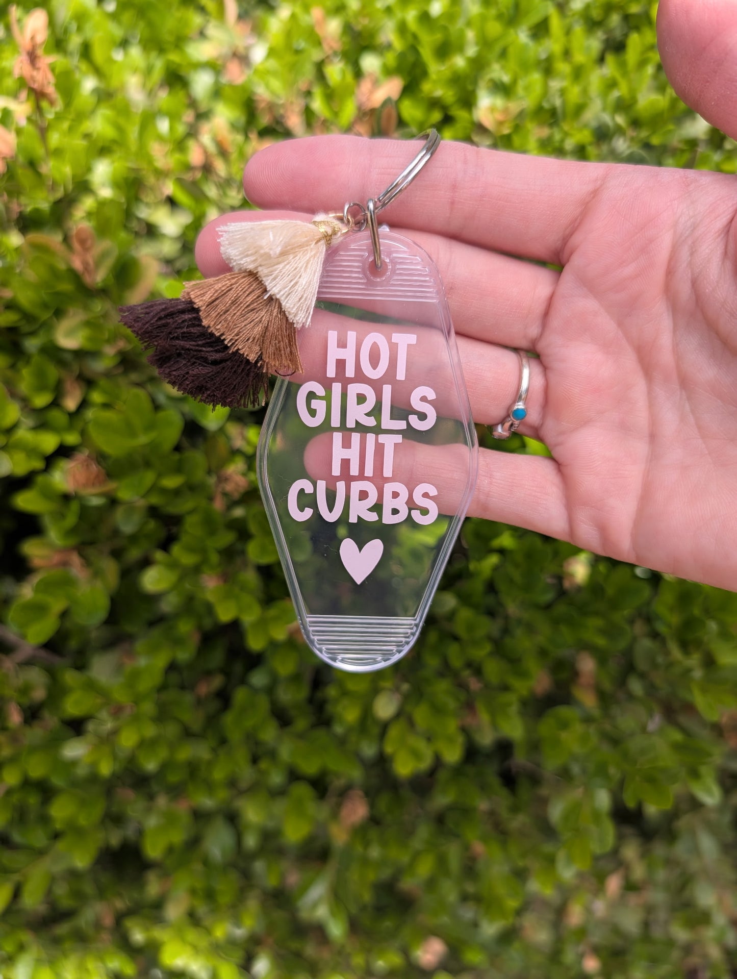 Hot Girls Hit Curbs - Keychain