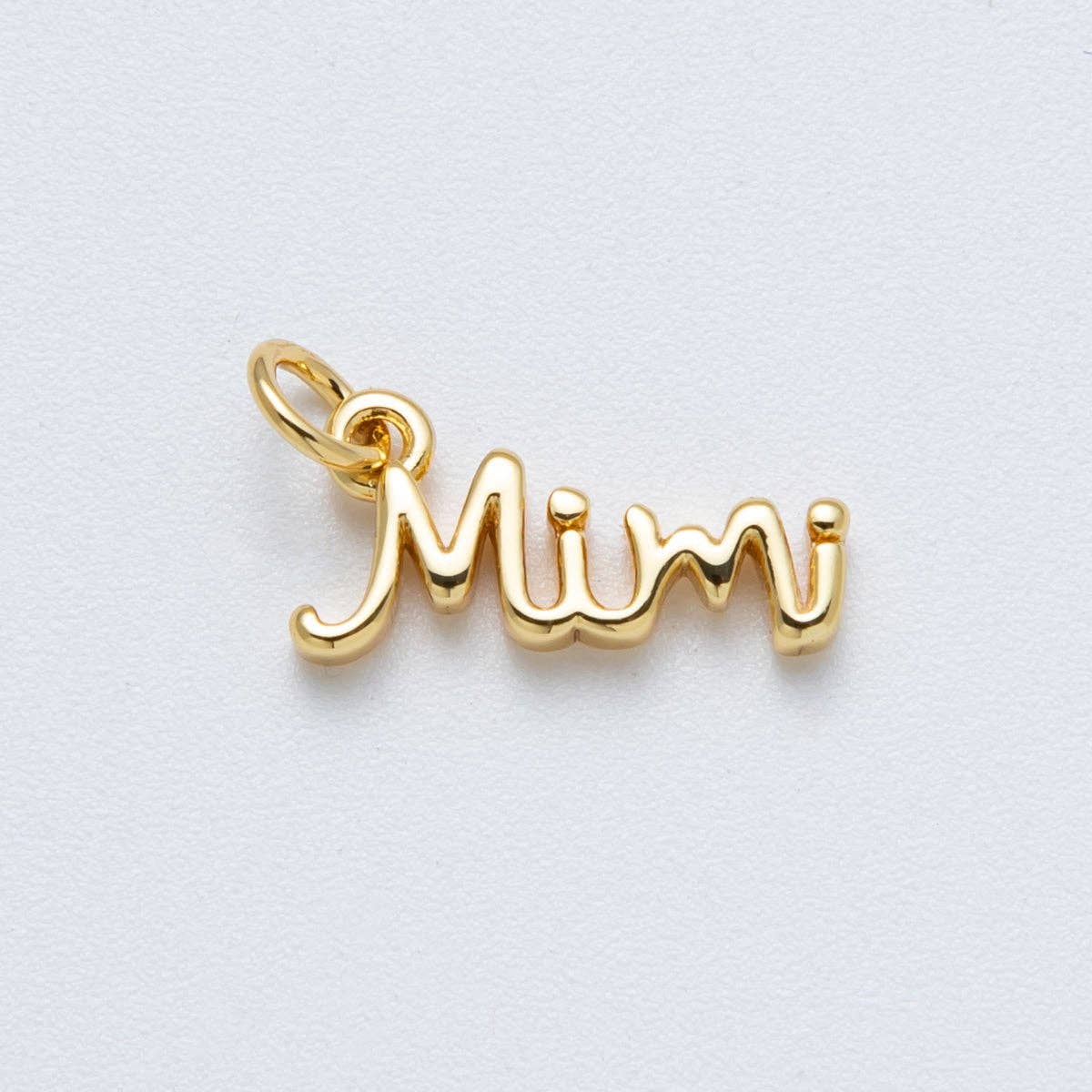 14K Gold Filled 16mm Grandma "Mimi" Minimalist Script Charm | Charms-00030