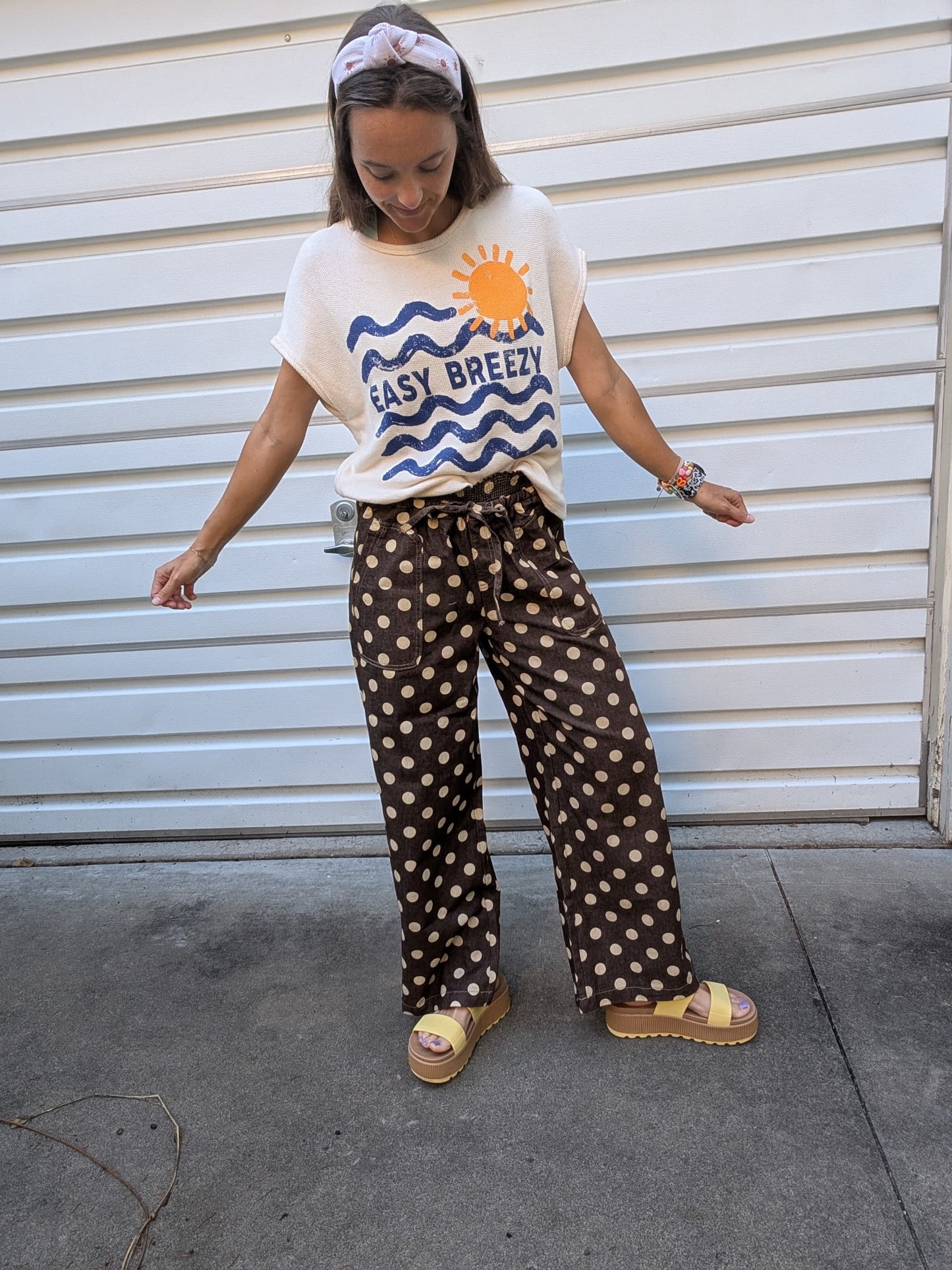Dotty About You Wide-Leg Trousers