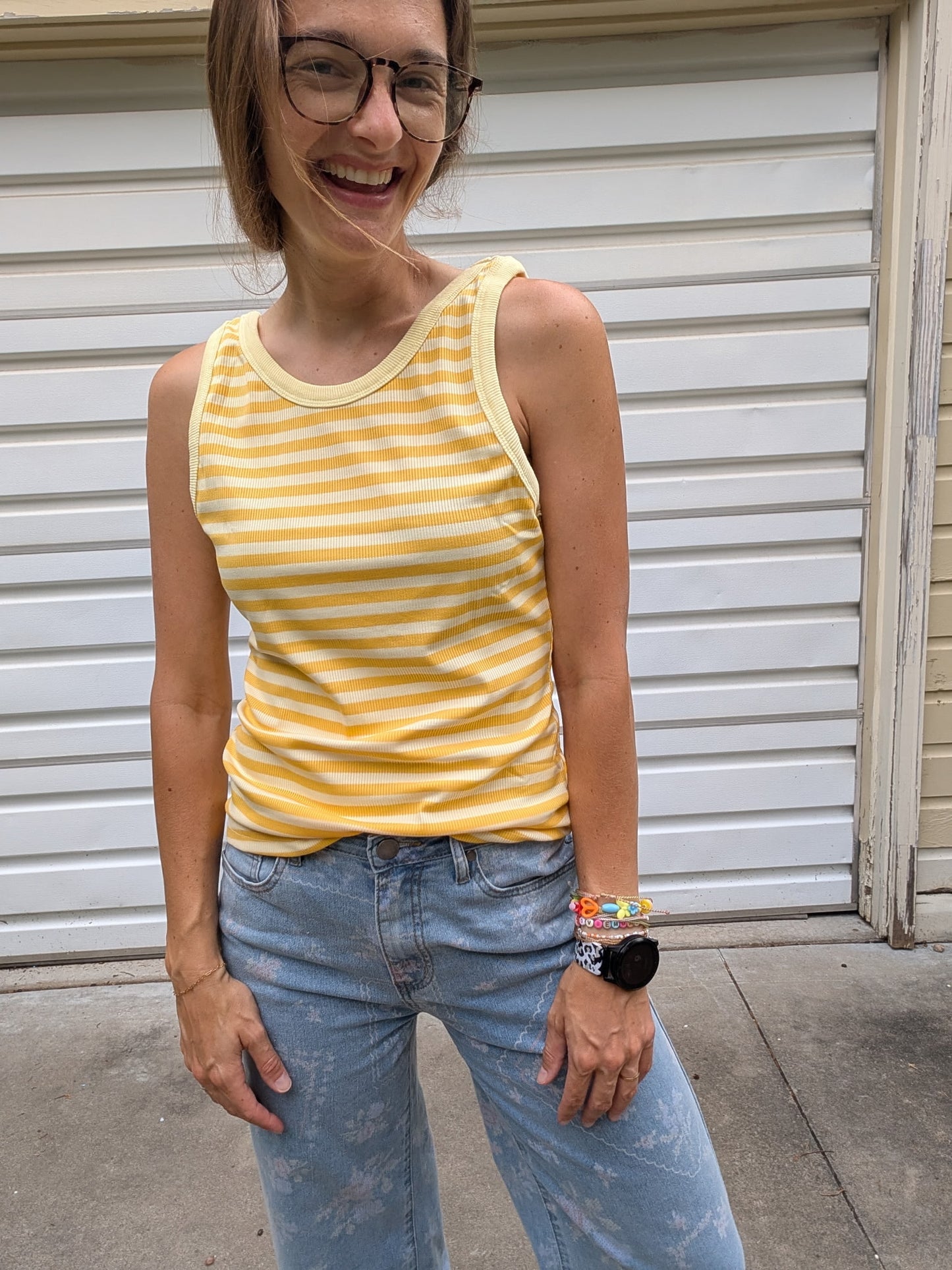 Yellow Stripe Tank