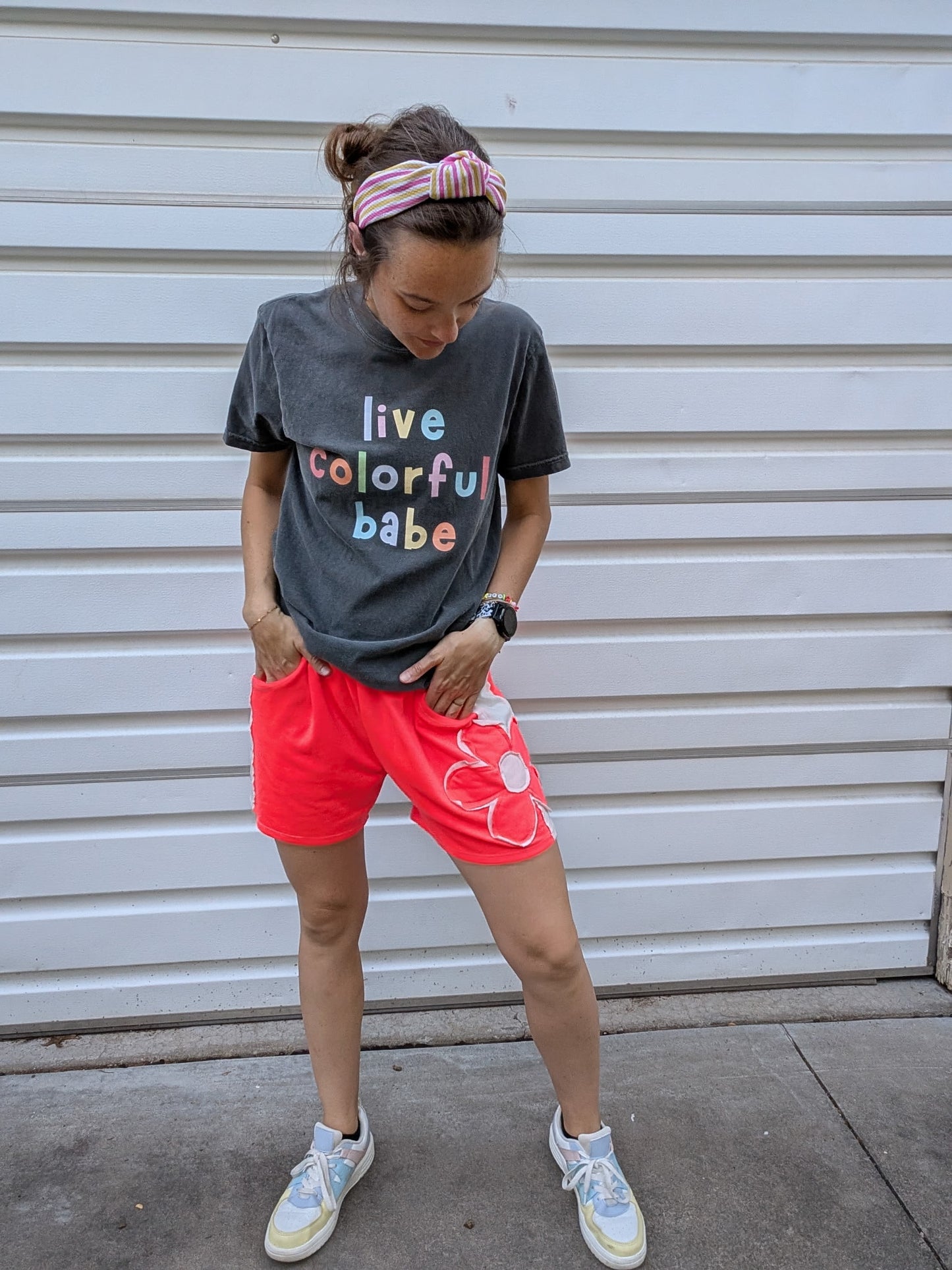 Flower Patched Shorts