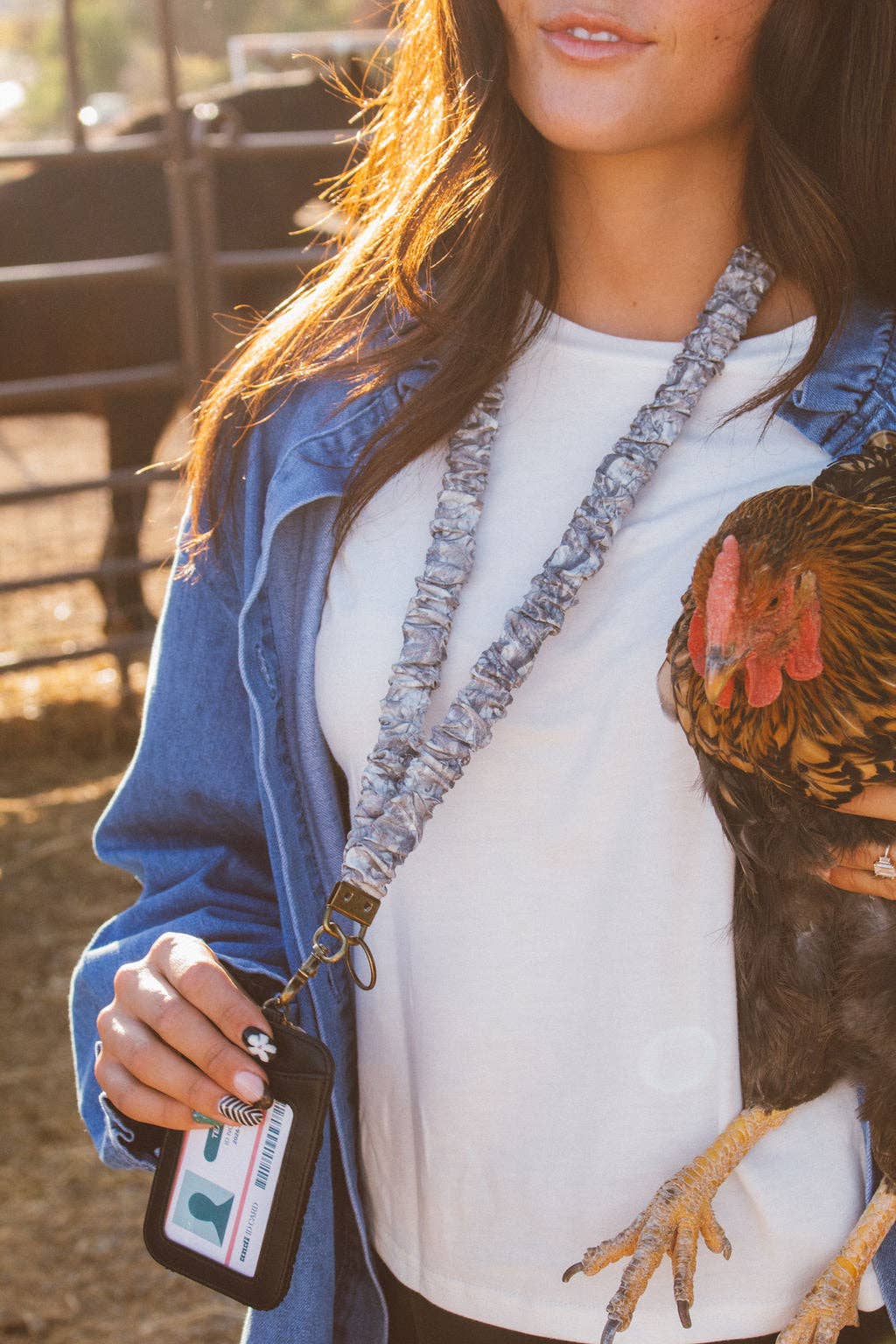 Grey Camo Lanyard